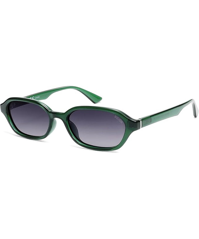 SOJOS Retro Rectangle Polarized Sunglasses for Women Men Trendy Hexagon Narrow Chic Y2K Sunnies SJ2629