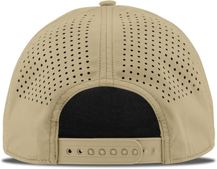 Branded Bills Vintage Old Glory PVC Curved 5 Panel Rope Hat, Fits 7-7 7/8, Adjustable Snapback | Lightweight, Comfort Stretch