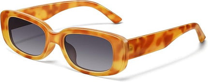 JASPIN Rectangle Sunglasses for Women Men Trendy Y2k Retro 90s Sun Glasses UV Protection Cool Square Frame