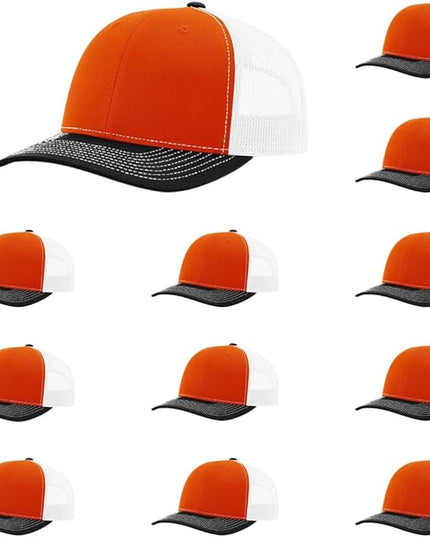Richardson 112 Classic Six-Panel Adjustable Snapback Trucker Cap | Bulk Packs Available