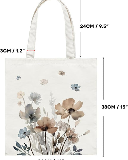 Horaldaily Canvas Tote Bag,Reusable Shoulder Tote Bag for Women Lady Casual Vacation, Shopping, Work, Gym