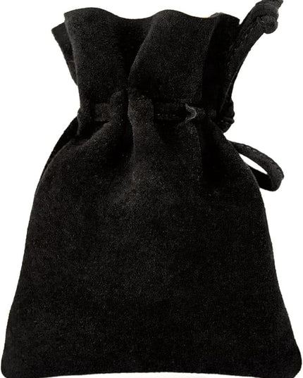 Medieval Drawstring Coin Pouch Bag, Leather Coin Pouch，Renaissance Drawstring Pouch Dice Bag, Small Coin Purse for Women/Men, Brown Swayze Suede Black