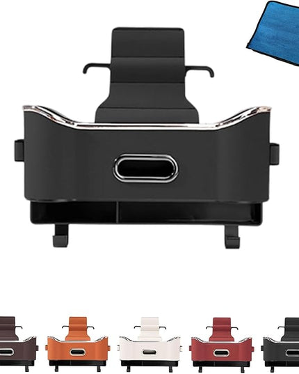 Car Organizers and Storage Box, 4-in-1 Car Back Seat Organizer with Phone Holder, Cup Holders, Tissue Box Dispenser & Storage Hook, Multi-functional Organizer for Phone, Drinks (Black,Style1)