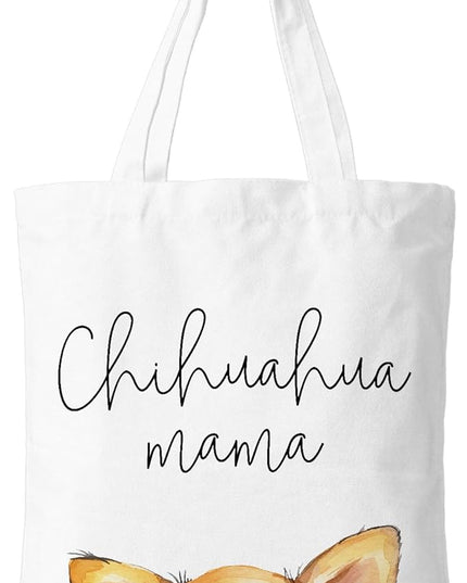 Dog Mama Canvas Tote Bag for Women, Dogs Lover Gift for Dog Mom, Birthday Christmas Cute Rottweiler Gifts For Women.