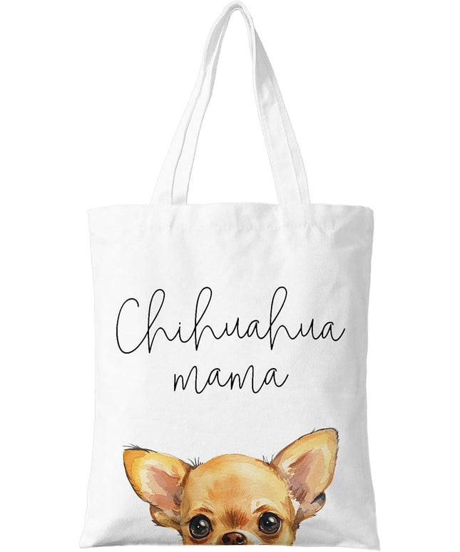 Dog Mama Canvas Tote Bag for Women, Dogs Lover Gift for Dog Mom, Birthday Christmas Cute Rottweiler Gifts For Women.
