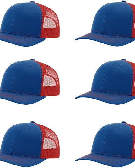 Richardson 112 Classic Six-Panel Adjustable Snapback Trucker Cap | Bulk Packs Available