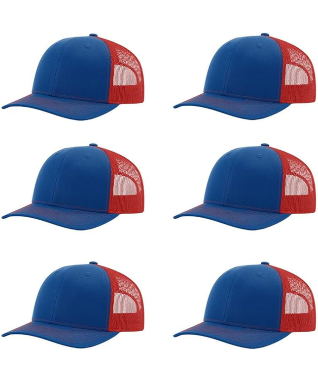 Richardson 112 Classic Six-Panel Adjustable Snapback Trucker Cap | Bulk Packs Available