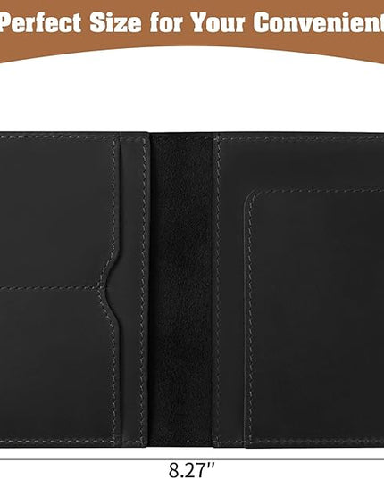 Jack&Chris Leather Passport Holder, Handmade Passport cover, Travel Wallet Cover Case for Men and Women, Leather Travel Documents Organizer Protector, JC107
