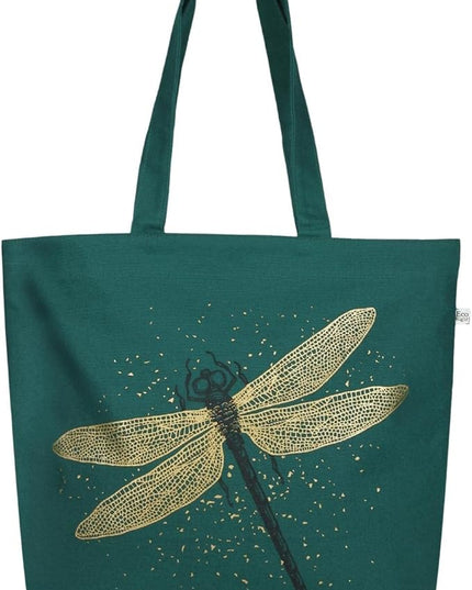 Ecoright Aesthetic Canvas Tote Bag for Women Large Zipper Tote Bags with Pocket, Womens Tote Bag for Yoga, Work, Beach
