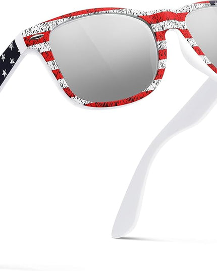 FEIDUSUN Sunglasses Men Polarized Sunglasses for Mens and Womens,Black Retro Sun Glasses Driving Fishing UV Protection