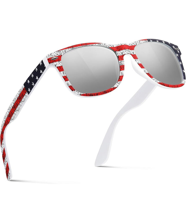 FEIDUSUN Sunglasses Men Polarized Sunglasses for Mens and Womens,Black Retro Sun Glasses Driving Fishing UV Protection