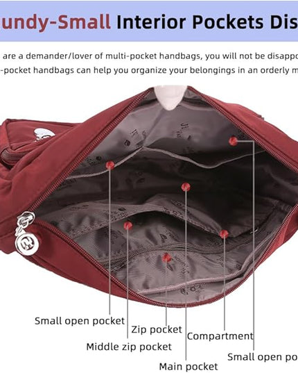 MINTEGRA Women Shoulder Handbag Roomy Multiple Pockets Bag Ladies Crossbody Purse Fashion Tote Top Handle Satchel