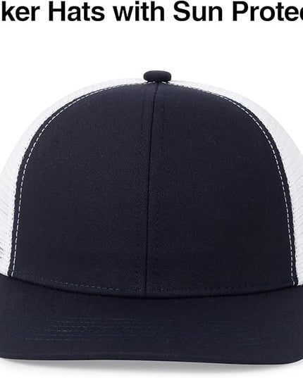 kozinu Unisex Trucker Hats Blank Mesh Snapback Hats Sport Plain Baseball Caps Adjustable Fitted Hat