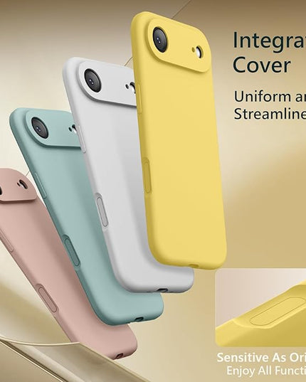 FireNova Magnetic for iPhone Air Case, Compatible with MagSafe, [Integrated Silicone Camera Control Button] [Camera Protection] Microfiber Lining Phone Case for iPhone 17 Air, 6.5", Yellow
