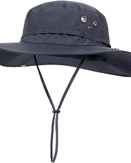 PLCWSCFV Plus Size XL XXL Sun Hats for Men Bucket Boonie UV Protection UPF50+ Waterproof Wide Brim Foldable Fishing Beach