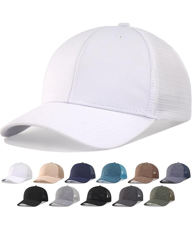 CYGTE XXL Plus Size Trucker Hat Snapback Baseball Cap- Big Head Fit Up to Size 8 Men's Mesh-Back Ball Cap
