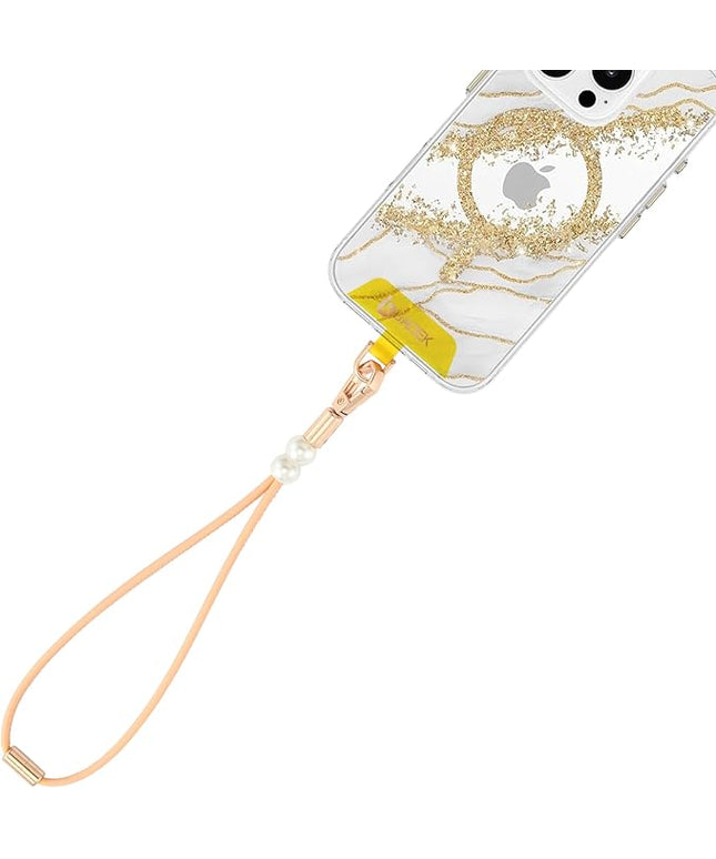Vachetta Leather wristlet strap Phone Charm [Hands-Free Phone Wrist Strap]