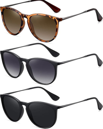 WOWSUN Retro Polarized Sunglasses Womens 2026 Trendy Round Classic Glasses