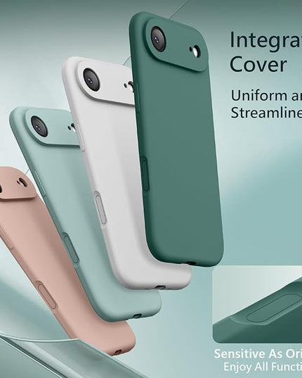 FireNova Magnetic for iPhone Air Case, Compatible with MagSafe, [Integrated Silicone Camera Control Button] [Camera Protection] Microfiber Lining Phone Case for iPhone 17 Air, 6.5", Midnight Green