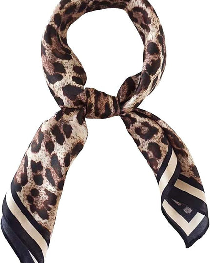 ANDANTINO 100% Real Mulberry Silk Scarf -21'' x 21''- Lightweight Neckerchief –Women Men Small Square Digital Printed Scarves