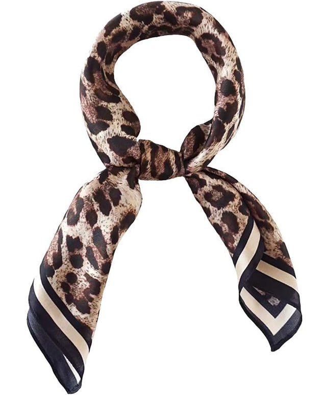 ANDANTINO 100% Real Mulberry Silk Scarf -21'' x 21''- Lightweight Neckerchief –Women Men Small Square Digital Printed Scarves