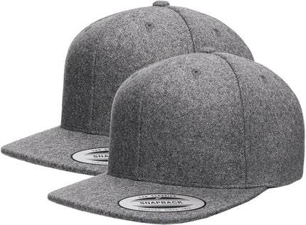 [2 Pack] Hybrid Stretch-Fitted Trucker Cap, Baseball Cap with Air Mesh