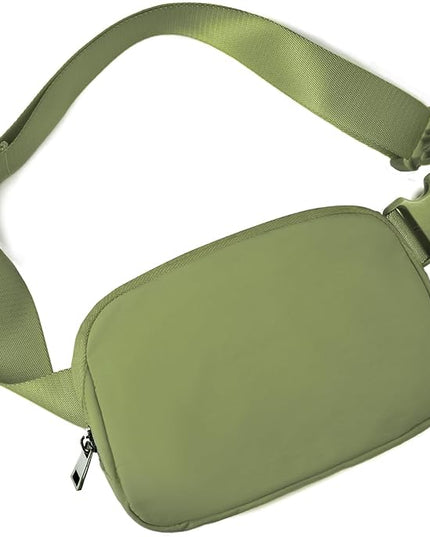 Belt Bag for Women Fanny Pack Crossbody Bags for Women Fashion Waist Packs with Adjustable Strap Gifts for Women Men (Olive)