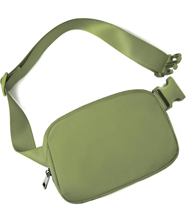 Belt Bag for Women Fanny Pack Crossbody Bags for Women Fashion Waist Packs with Adjustable Strap Gifts for Women Men (Olive)