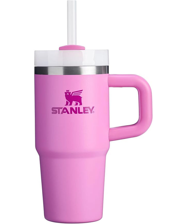 STANLEY Quencher H2.0 Tumbler with Handle and Straw 14 oz | Flowstate 3-Position Lid | Cup Holder Compatible for Travel | Insulated Stainless Steel Cup | BPA-Free | Peony