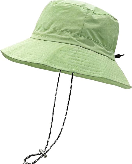 woogwin Waterproof Bucket Rain Hat with Chin Strap Quick Dry Packable Boonie Sun Hat Safari Hat UV Protection