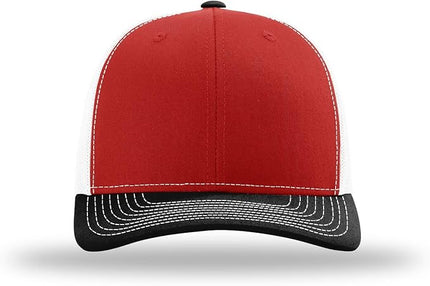 Richardson 112 Trucker Hat - Premium Adjustable Snapback Hat - Structured Six Panel Richardson Blank Caps