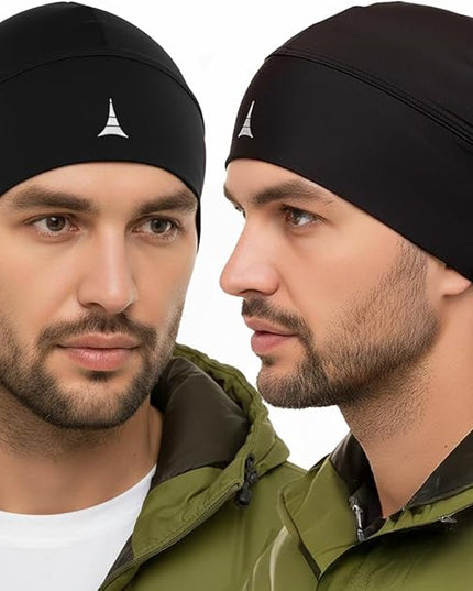 Helmet Liner Sweat Wicking Skull Cap Beanie. Ultimate Performance Moisture Wicking. Fits Under Helmets