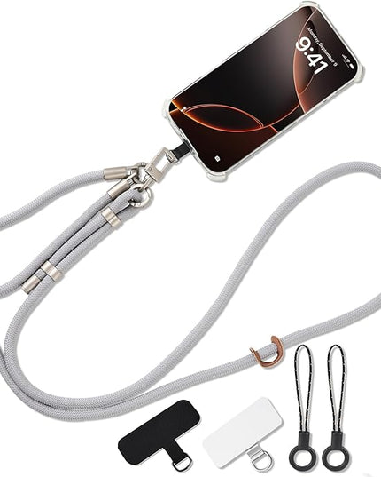 3-in-1 Adjustable Phone Lanyard Crossbody Cell Phone Neck Strap Universal Mobile Wrist Lanyard