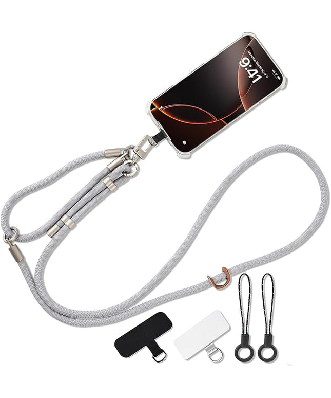 3-in-1 Adjustable Phone Lanyard Crossbody Cell Phone Neck Strap Universal Mobile Wrist Lanyard