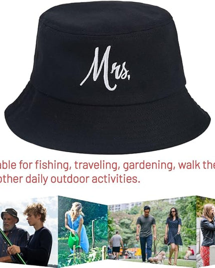 Cotton Bucket Hat for Women Men Summer Travel Sun Beach Bucket Cap, Unisex Outdoor Fisherman Hat