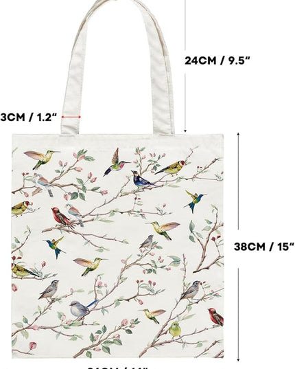 Horaldaily Canvas Tote Bag,Reusable Shoulder Tote Bag for Women Lady Casual Vacation, Shopping, Work, Gym