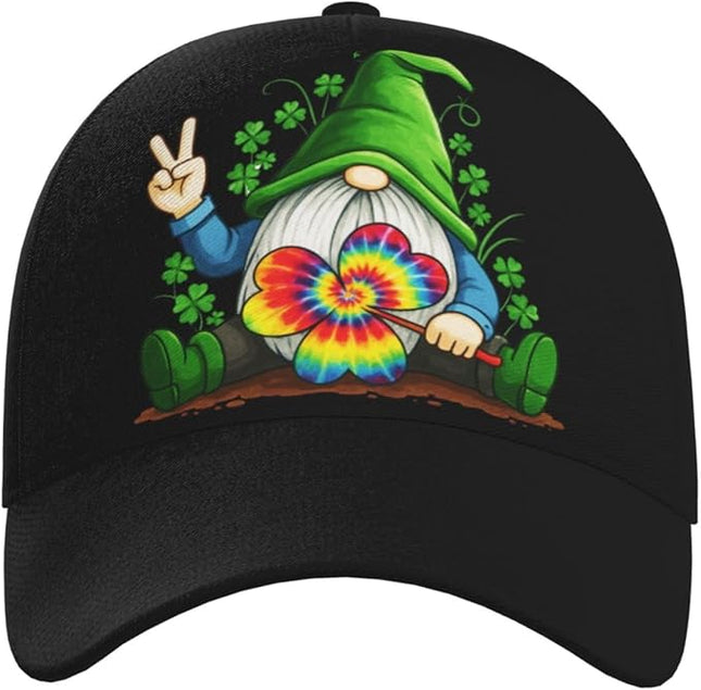 St. Patrick's Day Lucky Shamrock Hat Adjustable Irish Green Clover Baseball Cap Trucker Hat for Men Women