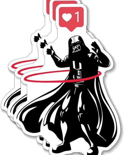 (3PCS) Dark Helmet Hula Hoop Like v2 Sticker for Phone Tablet Laptop Car Truck Window | 2" Sticker