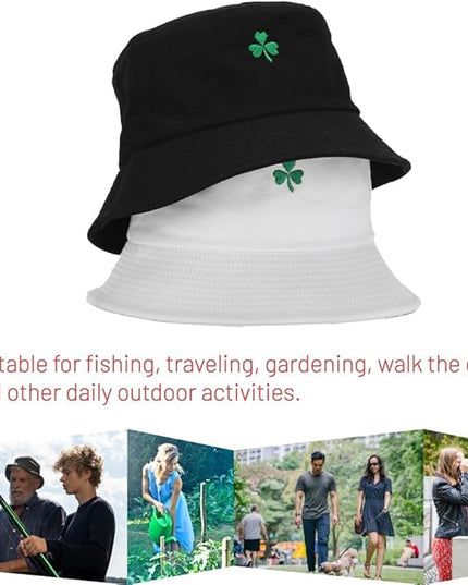 Cotton Bucket Hat for Women Men Summer Travel Sun Beach Bucket Cap, Unisex Outdoor Fisherman Hat