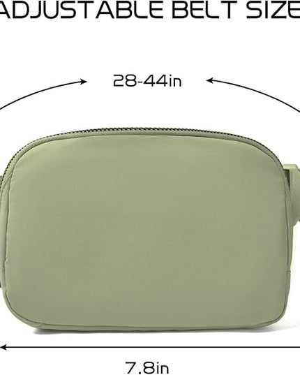 Belt Bag for Women Fanny Pack Crossbody Bags for Women Fashion Waist Packs with Adjustable Strap Gifts for Teenage Girls Women Men (khaki Green)