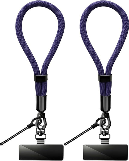 Phone Lanyard, 2 Pack Adjustable Cell Phone Lanyard Hand Phone Wrist Strap with Tether Tabs for Smartphones
