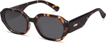 SOJOS Polarized Sunglasses For Women Retro Rectangle Womens Sun Glasses Trendy Narrow Square 90s Shades SJ2232