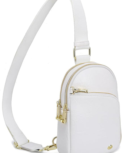 INICAT RFID Blocking Sling Bag Anti Theft Crossbody Bags Women Valentine's Day Gifts Travel Purses Vegan Leather