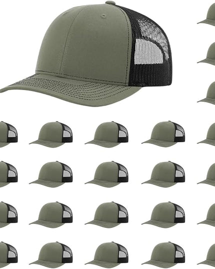 Richardson 112 Classic Six-Panel Adjustable Snapback Trucker Cap | Bulk Packs Available