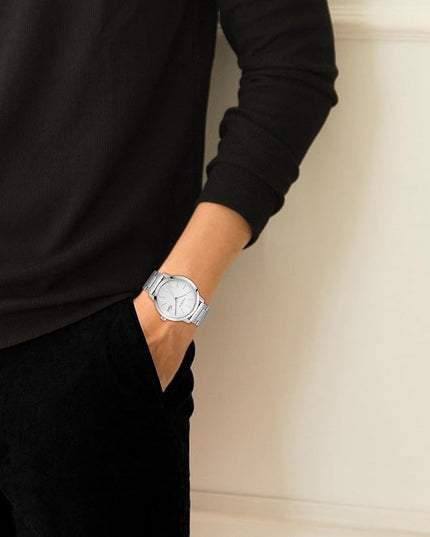 Lacoste.12.12 Metropole Men's 3H Quartz Watch, Stainless Steel Bracelet - Classic, Stylish Timepice - Gift for Him