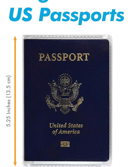 Millennial Essentials unisex-adult Waterproof Clear Passport Cover Plastic Passport Protector Vinyl ID Card Protector Case Holder Travel Pack of 6,