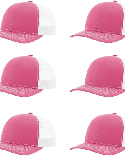 Richardson 112 Classic Six-Panel Adjustable Snapback Trucker Cap | Bulk Packs Available