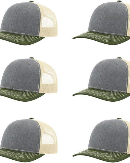 Richardson 112 Classic Six-Panel Adjustable Snapback Trucker Cap | Bulk Packs Available