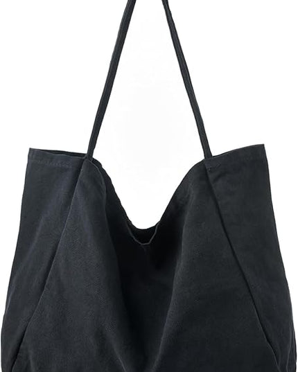 Canvas Tote Bag for Women Large Hobo Shoulder Bag for Work Travel Casual Message Bag Tote Purse handbags