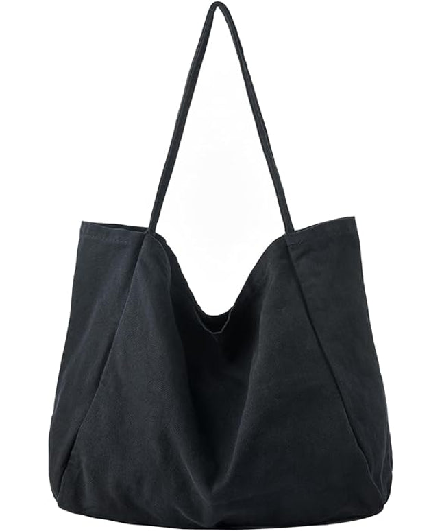 Canvas Tote Bag for Women Large Hobo Shoulder Bag for Work Travel Casual Message Bag Tote Purse handbags